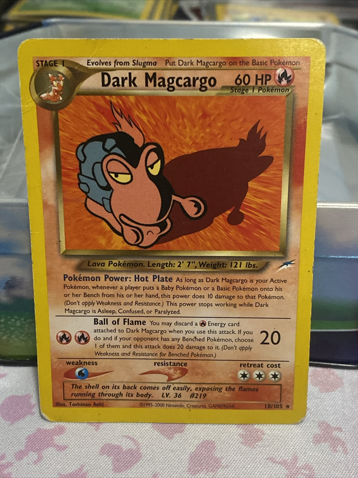 Dark Magcargo - 18/105 - Pokemon Neo Destiny Unlimited Rare Card WOTC MP