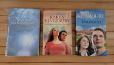 Karen Kingsbury LOT of 3- Just Beyond the Clouds, Unlocked, a Thousand Tomorrows