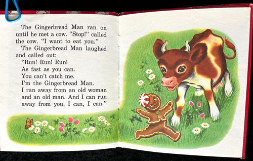 THE GINGERBREAD MAN ~ English HC & Spanish SC Whitman Tell-A-Tale Books, Z Lesko - Picture 4 of 9