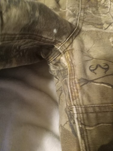 Carhartt Realtree Xtra Camouflage Hunting Bib Lined Overalls Youth Size 10 - Picture 4 of 10