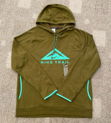 Nike Hoodie Top Shirt Trail Magic Hour Running Olive DV9324 $90 Men's Size M