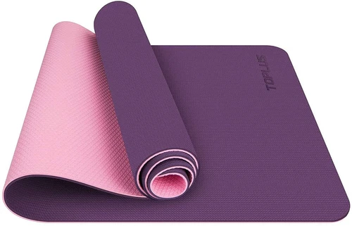 TOPLUS Gymnastikmatte Yogamatte rutschfest gepolstert Fitness Pilates 183x61 cm