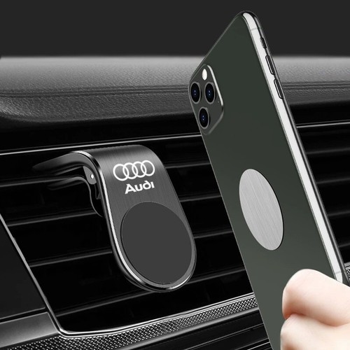 Supporto magnetico in metallo per telefono auto per Audi A4 B5 B6 A3 A5 A6 C6 C5 A1 A7 A8 Q2 Q3 - Foto 3 di 9