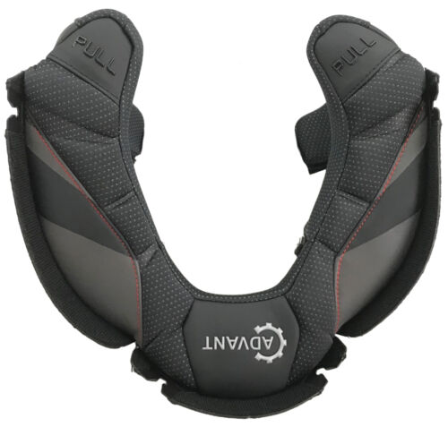 LS2 Advant X Carbon Helmet Slim Cheek Pads Black - Picture 2 of 3