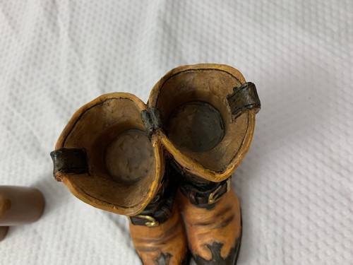 COWBOY BOOTS Salt & Pepper Shakers Holder Western Vintage - Picture 7 of 10