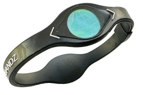 Pulsera Power Balance Silicona Negra Hecha a Mano por Power Bandz Pequeña Unisex - Imagen 4 de 10