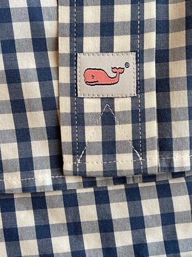 VINEYARD VINES Murray Hemd blau kariert Langarm Knopfleiste Hemd Gr. Large - Bild 4 von 16