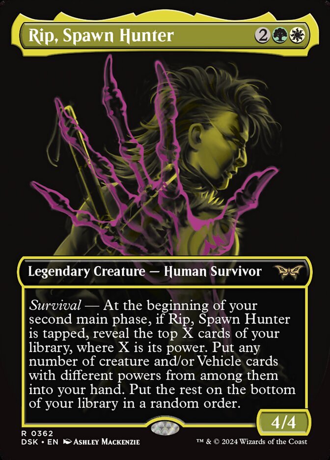 Rip, Spawn Hunter (Showcase Foil) Rare MTG Duskmourn Rip, Spawn Hunter (Showcase Foil) Rare MTG Duskmourn