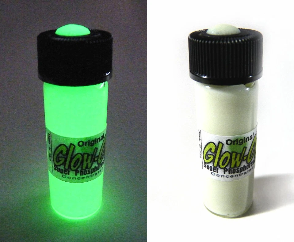 Glow-On ORIGINAL Leuchtfarbe für Gun Sights, Angelköder, 4,6 ml Fläschchen, hell