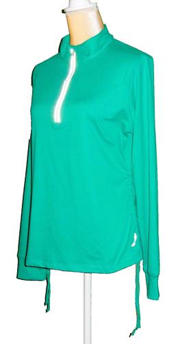 Exertex Jacket ~ Womens XL ~ 3/4 Zip ~ Long Sleeve ~ Teal Green - Picture 1 of 15