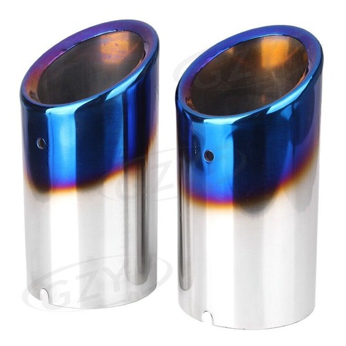 2x Silenciador escape moto cromo audi q5 09-13 audi a4 sedán b8 08-2013 - Imagen 2 de 8