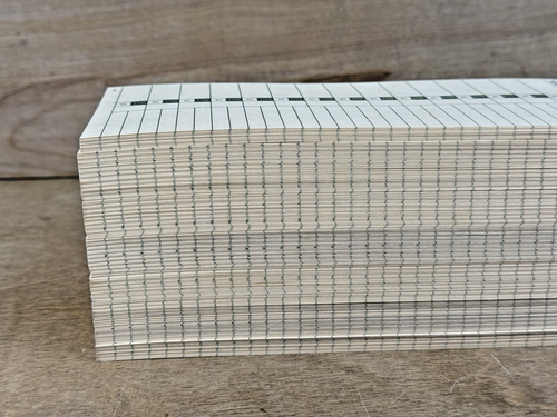 Lot 240 - Vintage Job Zeitkarten 9" x 3,5" , Industrieuhr Service Reparatur Protokoll - Bild 7 von 9