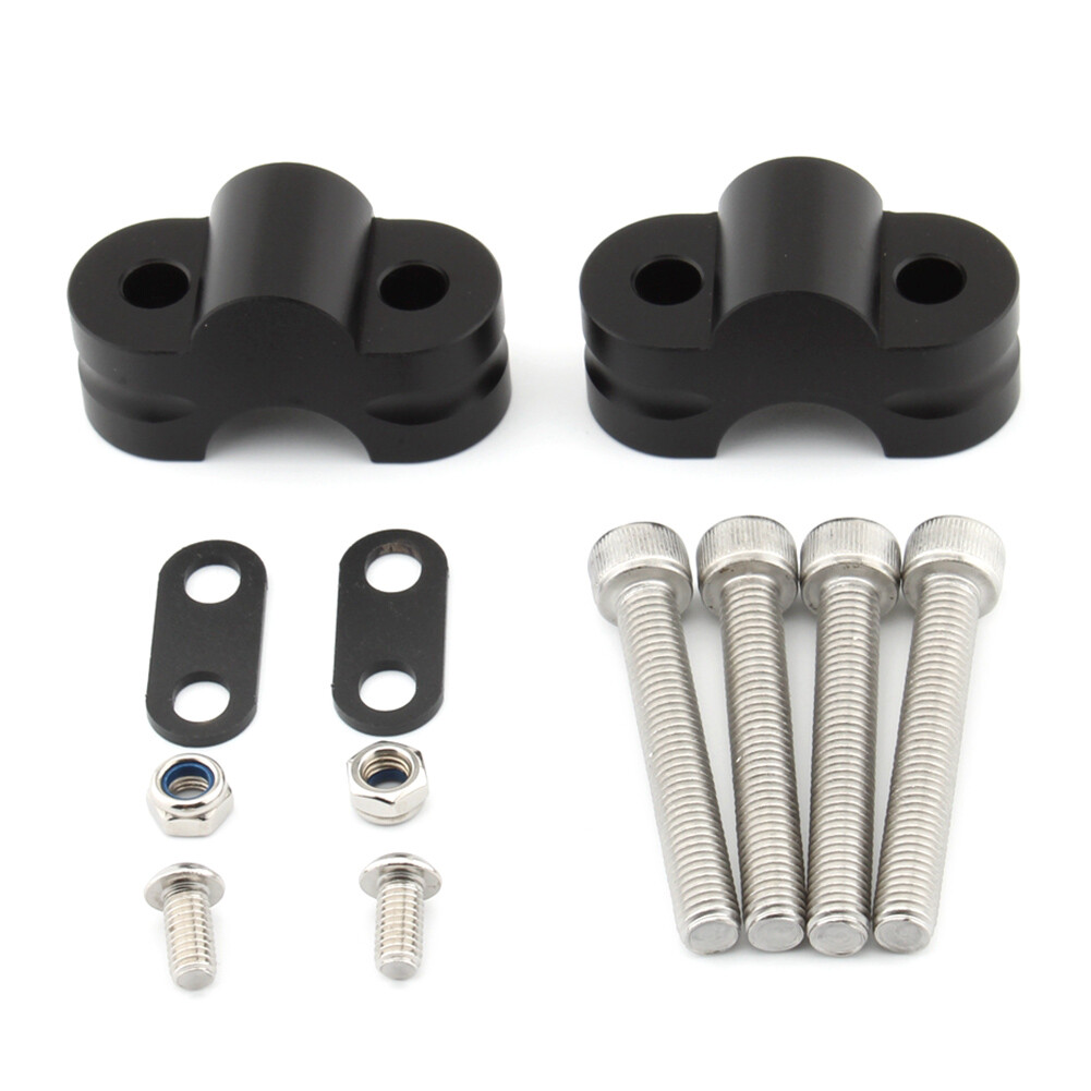 HOWTIP   Ⓜ️ Handle Bar Raise Heightening Code Mount Clamp Adapter For