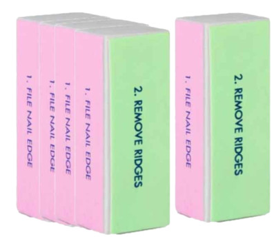 10x Nagelfeile Buffer Blöcke für Natur Acrylnägel Polieren Schleifen Polieren