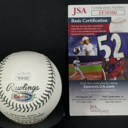 ALBERT PUJOLS St. Louis Cardinals Signed ROOKIE 2001 All-Star Game Baseball JSA! - Picture 2 of 2