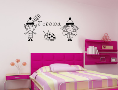 BEN AND HOLLY/'S LITTLE KINGDOM PRINCESS HOLLY PERSONALISED VINYL DECAL Sticker