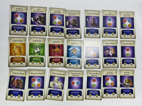 Arcadia Quest 21 Replacement Quest Cards for Base Board Game 2014 CMON - Picture 2 of 2