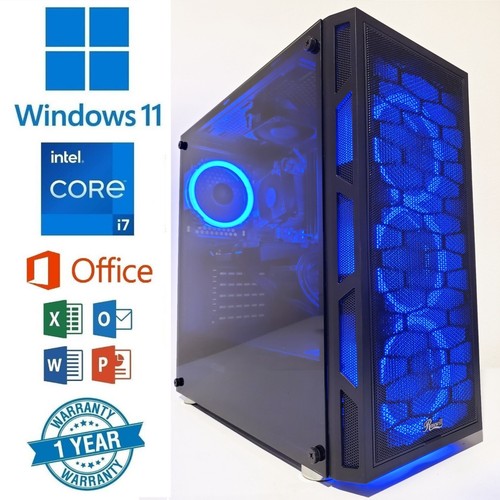 GAMING PC NVIDIA GTX 1660 i7 SSD + 1TB HD + 32GB RAM + WINDOWS 11 PRO + OFFICE - Picture 1 of 10