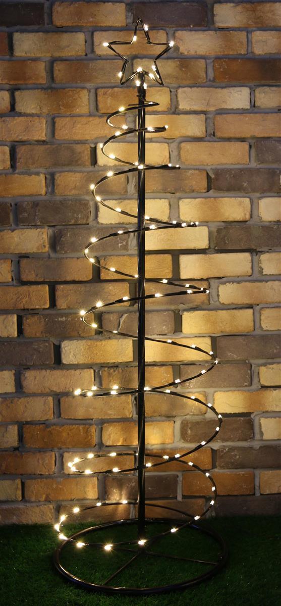 100-er LED Spiral-Lichterbaum 120 cm Weihnachtsbaum Tannenbaum Baum Christbaum
