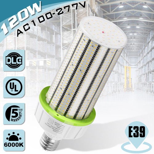 120W LED Corn Bulb Light Replacement 400W MH HPS High Bay Lamp 6000K E39 Base