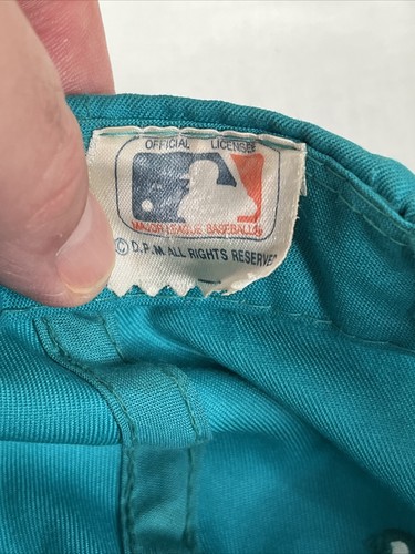 Florida Marlins MLB Baseball Vintage 90's Teal Snapback Hat Cap-Preowned - Picture 7 of 8