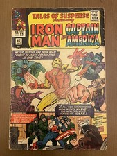 TALES OF SUSPENSE #67 IRON MAN CAPTAIN AMERICA HITLER RED SKULL SILVERAGE