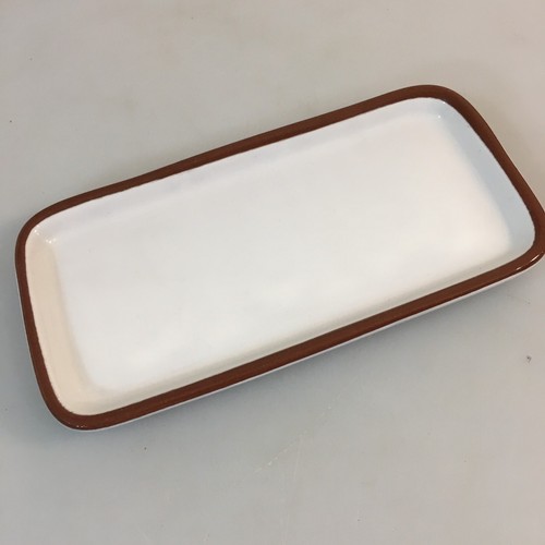 Pier One Butterdose rot blau weiß Steinzeug mit Deckel - Bild 4 von 5