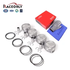 RACEORLY Piston Set PinΦ21mm +0.25mm/0.01 inches For VW  AUDI 1.8T CDH BZB CDA