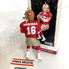 NFL Football Legends Joe Montana SF 49ers Hallmark Keepsake Ornament 1995 #16