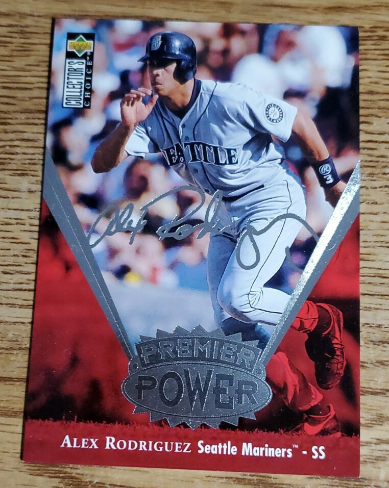 1997 Collectors Choice Alex Rodriguez Premier Power Signature