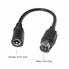 Male Plug Adapter Converter Charging Cable Cord Dc 5X2.1mm Female to 4 Pin