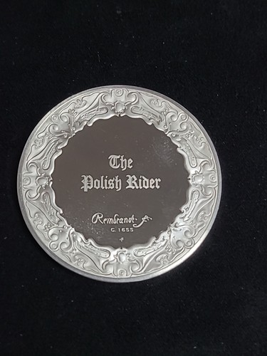 Franklin Mint Genius Of Rembrant Sterling Silver Medal (The Polish Rider) - Bild 3 von 7