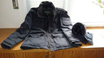 Eddie Bauer Heavy Duty Down Jacket With Removable Cap (Reduced)