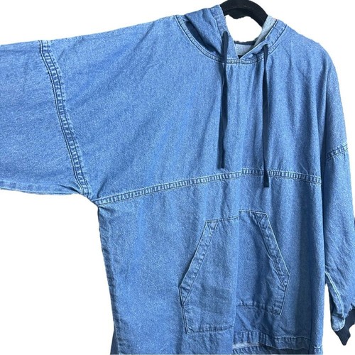 Spirit Jersey Oversized Denim Baumwolle Hoodie Größe L - Bild 3 von 14