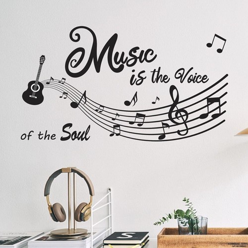 Vinyl Wand aufzüge Abnehmbar Zitate Sprüche Worte Kunst Schriftzug Musikzimmer