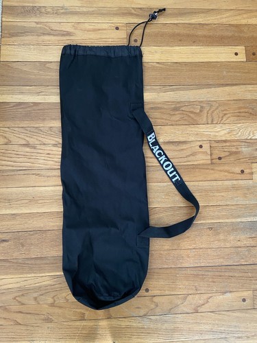 Blackout Black Drawstring Bag Multi use Storage Canvas - Picture 1 of 5