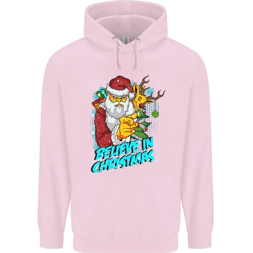 Believe in Christmas Funny Santa Xmas Childrens Kids Hoodie - Picture 38 of 88