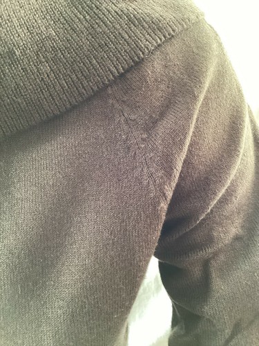 Ann Taylor weicher schokobrauner Damenpullover mit vielseitigem Ausschnitt Größe S - Bild 2 von 7