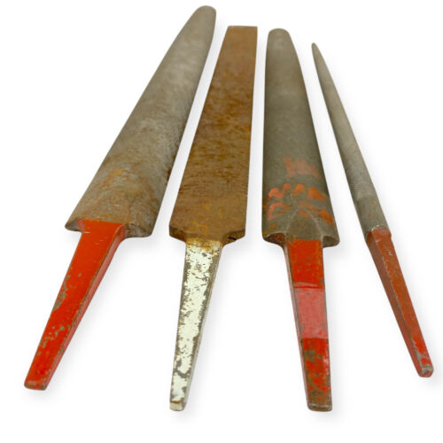 Simonds Nucut 13, 15, 17 in Flat, Round and Half Round File Set, 4 Pcs, USA - Picture 4 of 16