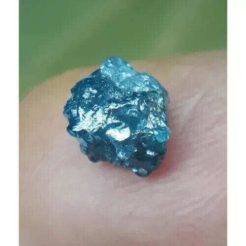 3 mm echter natürlicher roher blauer Diamant grober ungeschliffener loser Diamant für Schmuckgebrauch. - Bild 2 von 11
