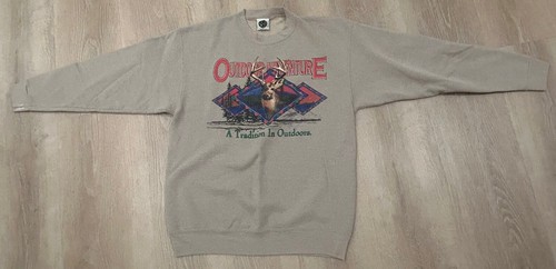 Sudadera vintage al aire libre cola blanca ciervo grande naturaleza caza años 90 - Imagen 4 de 5
