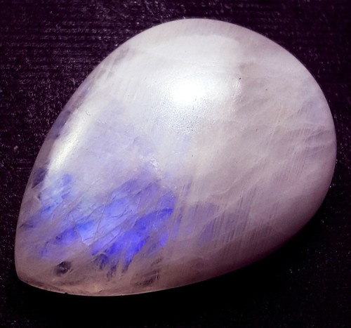 100% Natural White Rainbow Moonstone 57.20 Ct Loose Gemstone Certified - Imagen 3 de 6