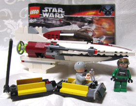 VINTAGE LEGO STAR WARS 6207  A-WING STARFIGHTER 2005 USED RETIRED