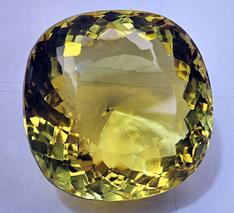 Yellow Huge Size Topaz Cushion Cut 430+ Ct EGL Loose CERTIFIED Gemstone KH993 - Image 4 of 4