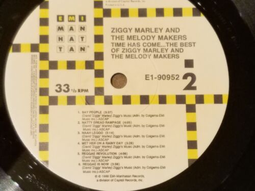 Ziggy Marley & The Melody Makers “Time Has Come” 1988 EMI/Manhattan LP E1-90952 - Imagen 3 de 4