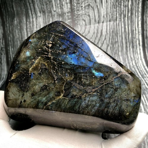 Big Natural Chatoyant Polished Labradorite Mineral Specimens 4.44LB - Picture 9 of 10