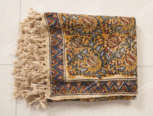 Colorful Cotton throw Blanket, 50"x70" Handmade Soft Throw For Living Decor Home - Picture 4 of 8