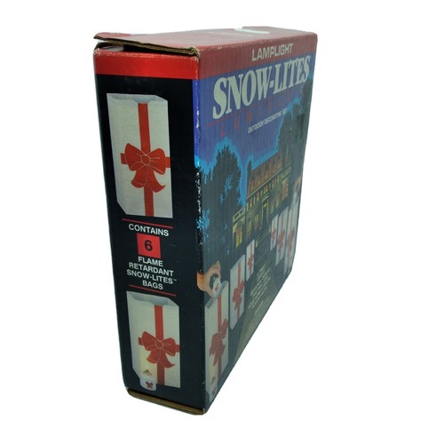 Lámpara de Navidad de colección Snow-Lite Luminarias 8 velas líquidas precargadas y bolsas - Imagen 4 de 5