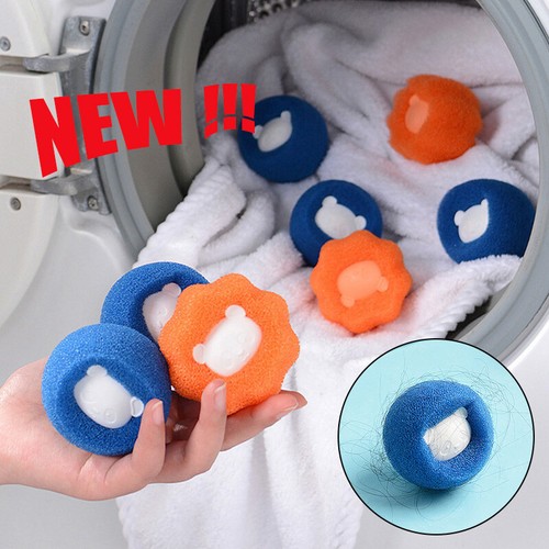 Magic Laundry Ball Kit Clothes Cleaning Tool Hair Pet Remover Household Products - Foto 1 di 15