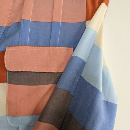 Anthropologie Maeve Womens 0 Wynwood Striped Colorblock Button Down Shirt FLAW - Picture 12 of 12